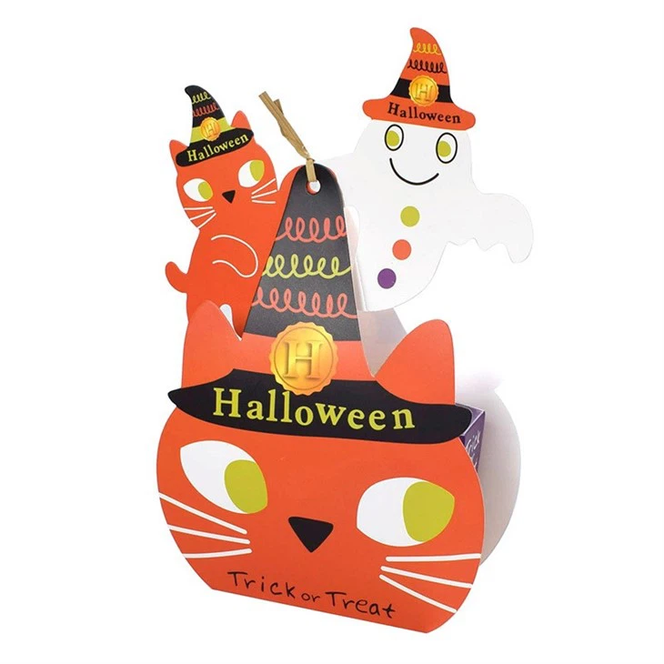 Christmas Halloween Wrapping Gift Box Ghost Paper Bag Candy Box