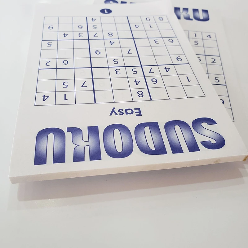 Paberist laste sudoku üheksaruuduline ruudustik