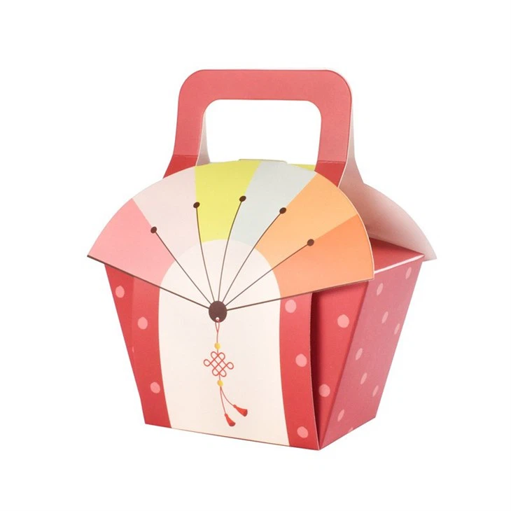 Simple Hand-held Snowflake Crisp Nougat Biscuit Candy Box